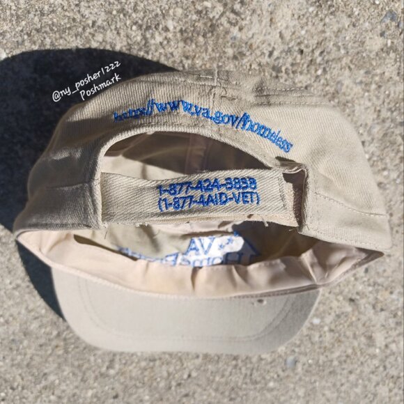 𝐕𝐀 𝐇𝐨𝐦𝐞 𝐅𝐫𝐨𝐧𝐭 Military Cadet Cap Tan - Picture 5 of 5
